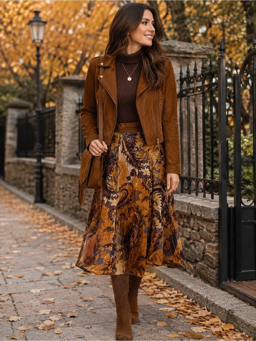 Coldwater Creek Velvet Skirt Petite Small
